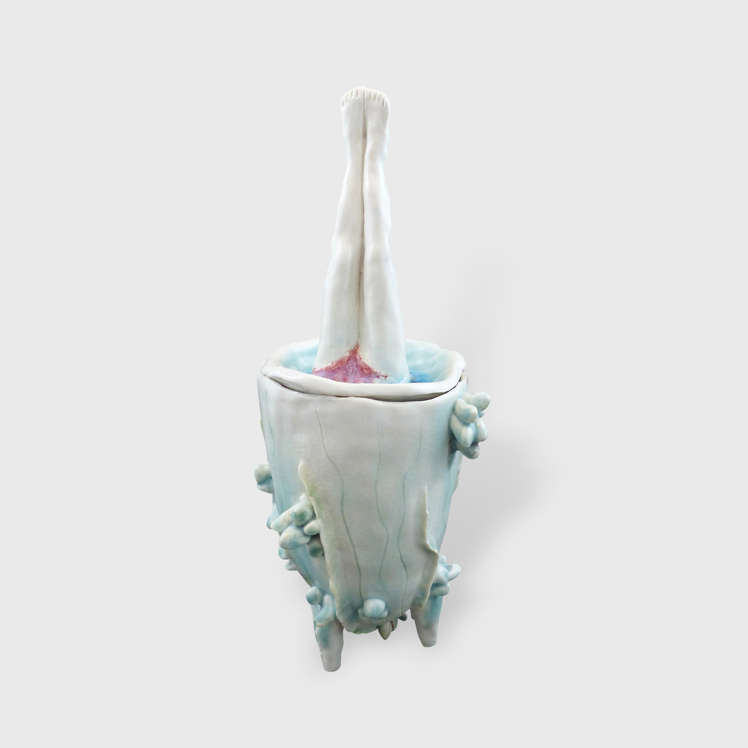 Sculpture Plongeon N°1 en porcelaine - 560€