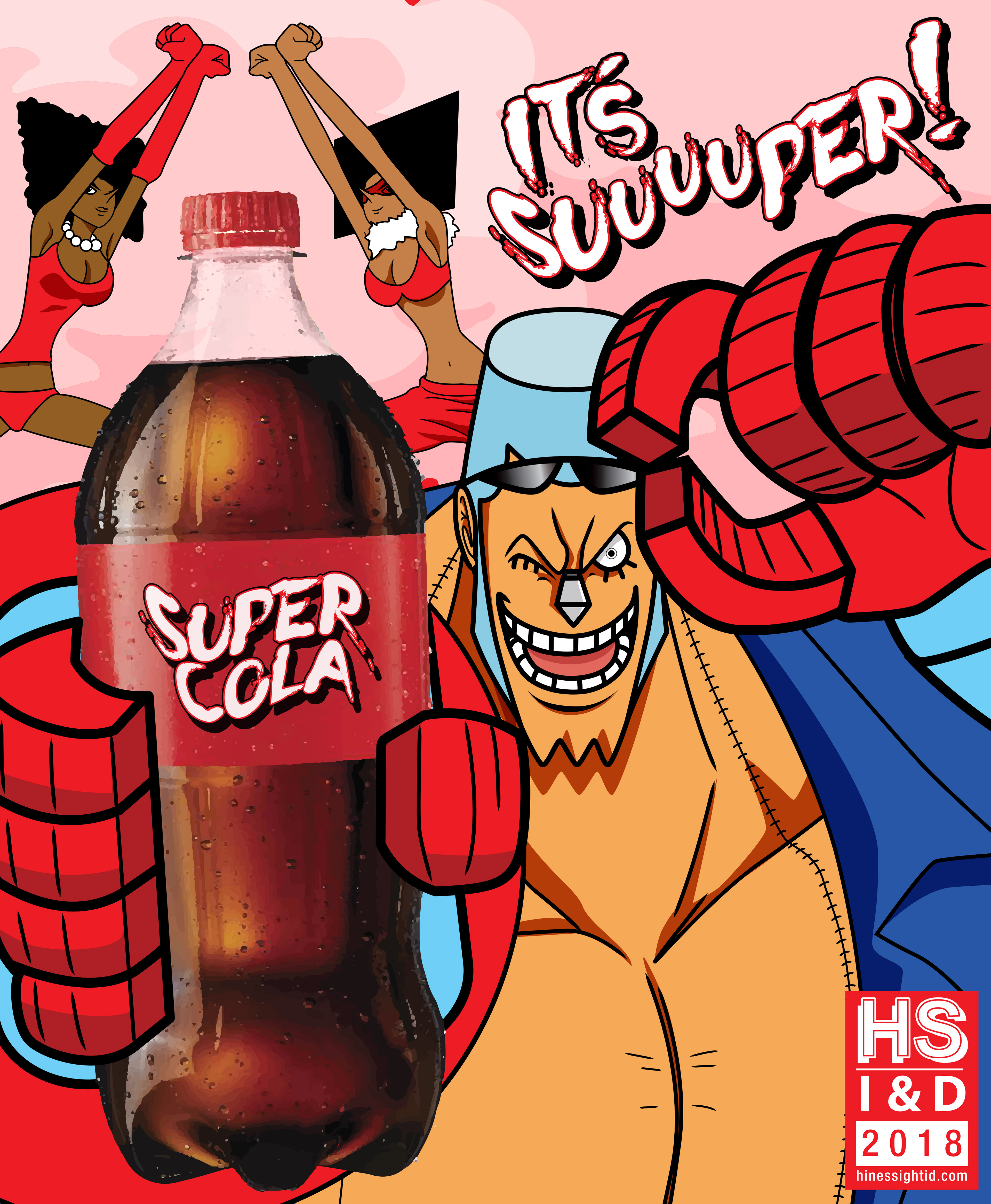 Hinessight Illustration Design One Piece Super Cola