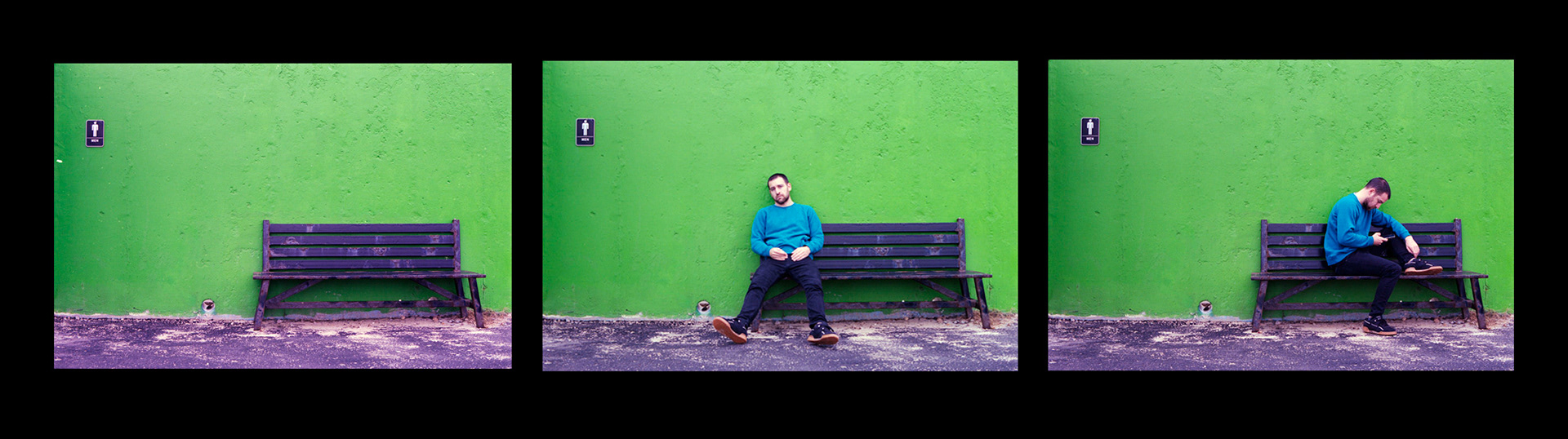 A Green Wall and Me | Nikon F5, Kodak Portra 400-135