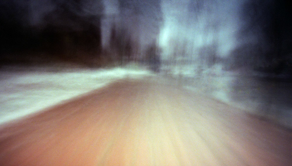 Abstract Snow Day In Town | Pentax 645N, Fuji Pro400H, 21", F5.6