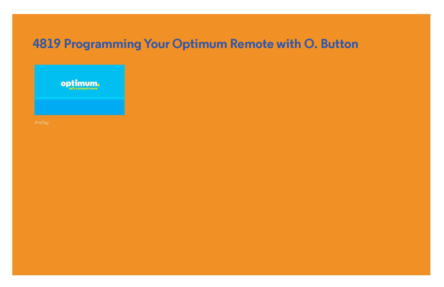 Kaitlin Van Fleet Optimum Programming O. Remote Tutorial