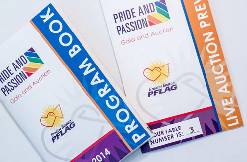Greater Boston PFLAG Pride and Passion event material