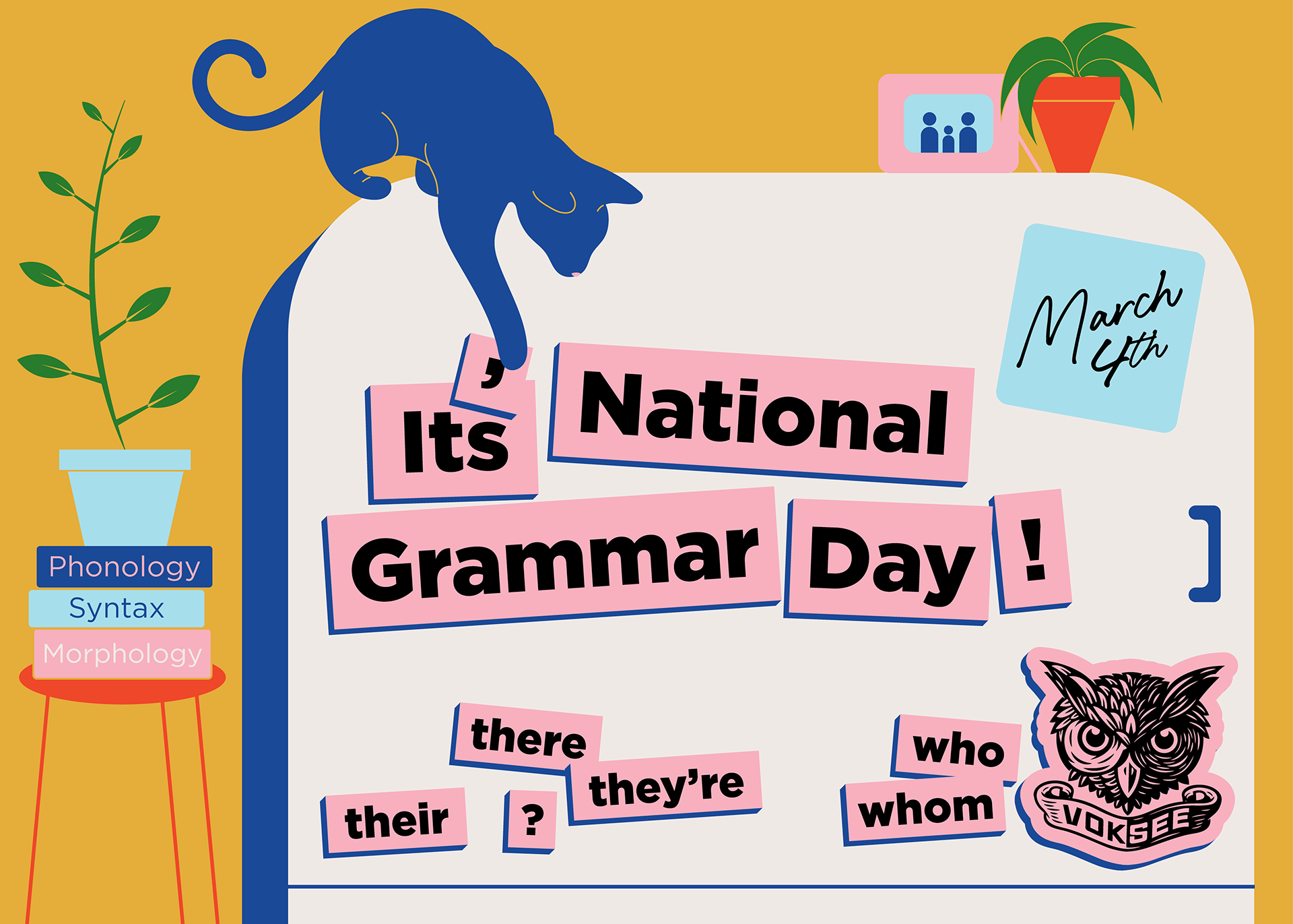 Aly Zetah — Portfolio National Grammar Day Graphic