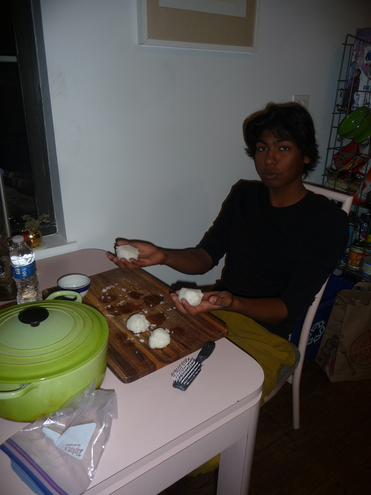 Jojo Eating Riceballs