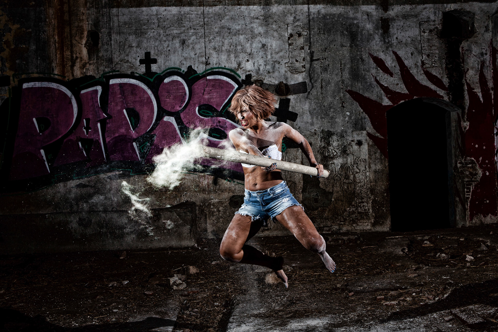 Play with flour. Not the last time, I am playing with this