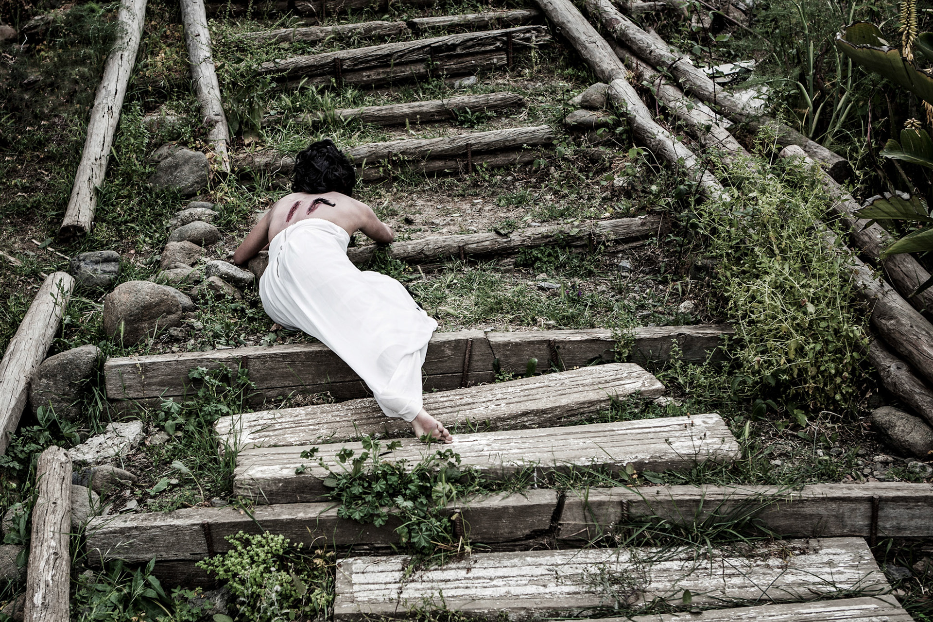 I wanted to portray an angel fallen from grace