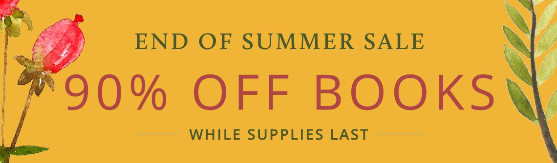 Chelsea Green Publishing's Summer Sales banner 90% Off Books (1140 x 335)