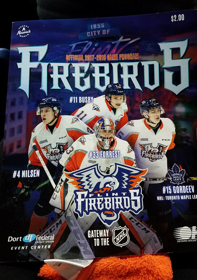 Flint Firebirds (OHL) Game Day Program Cover