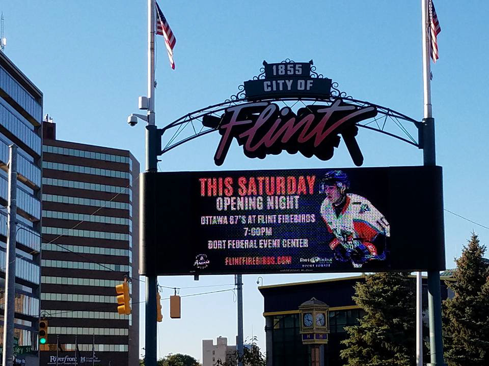 Flint Firebirds (OHL) LED Billboard