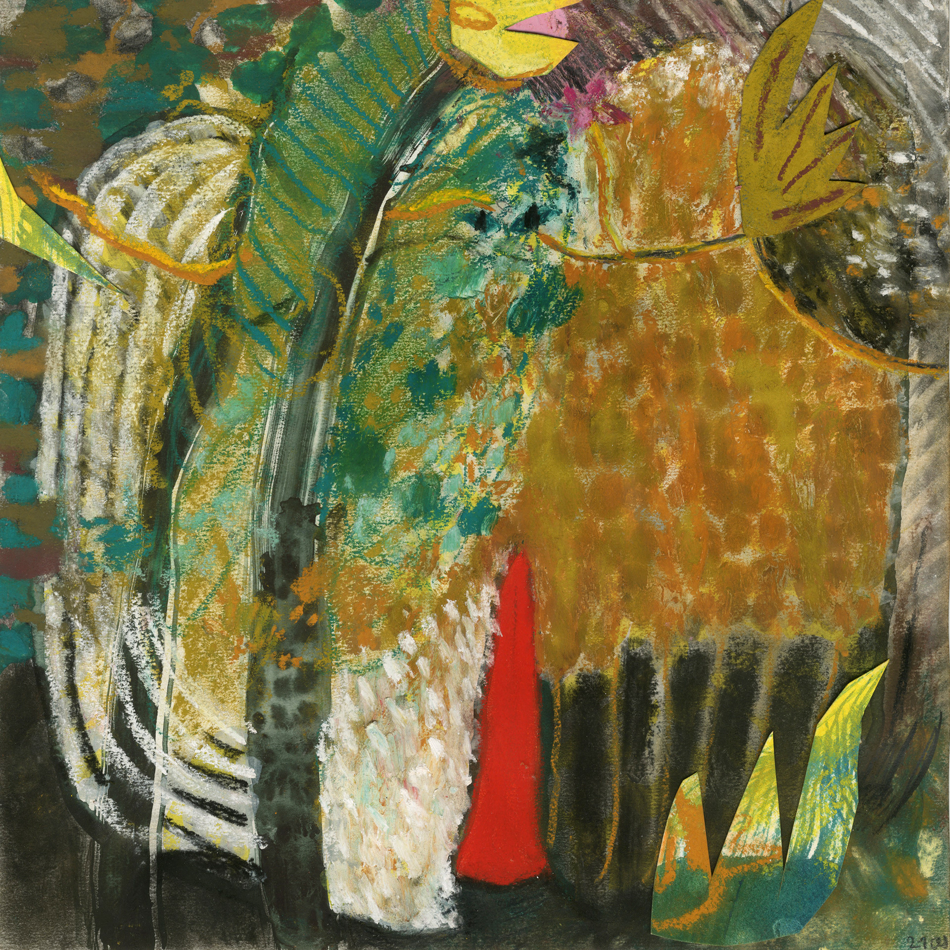 hiding bird (30x30 cm) €300