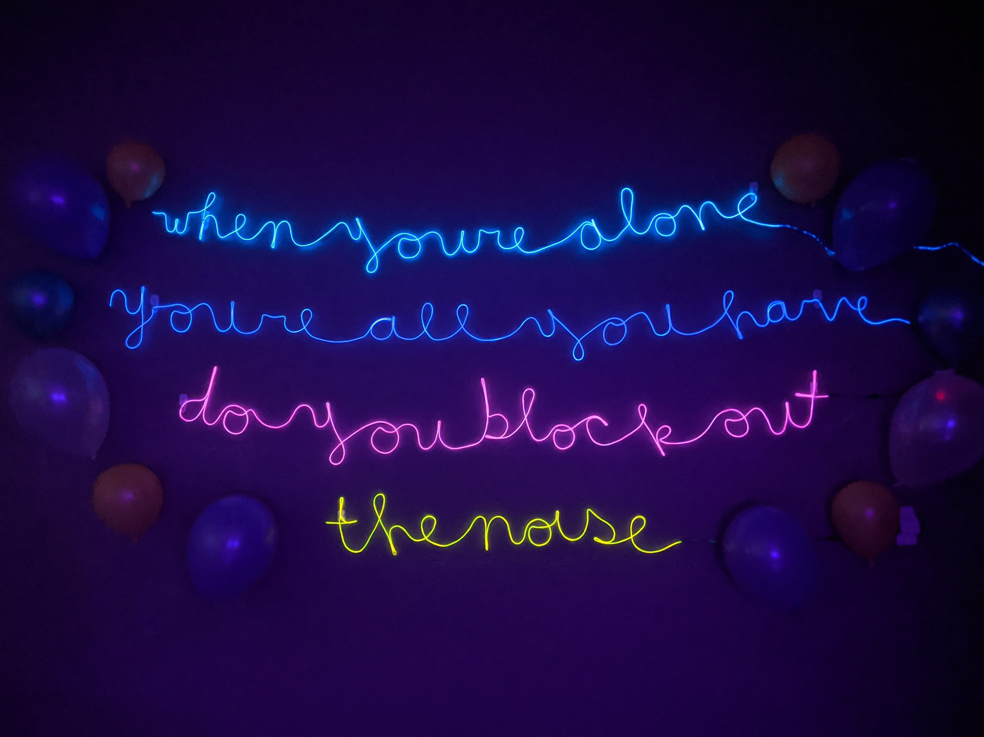 carissa stear, "When You're Alone You're All You Have," 2020 (@carissart)