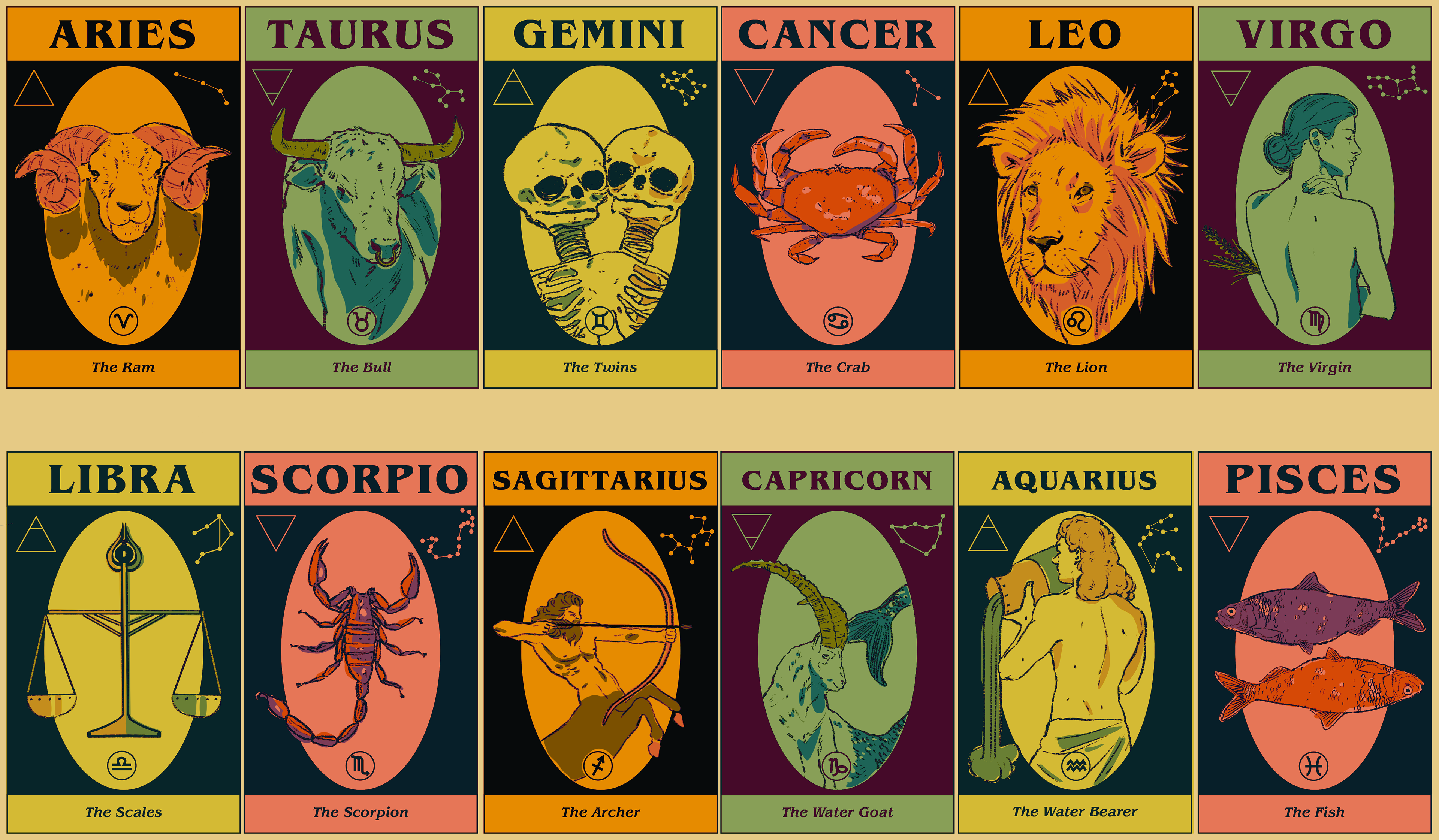 cheyenne nussberger, "Zodiac Signs," 2020 (@onosse)