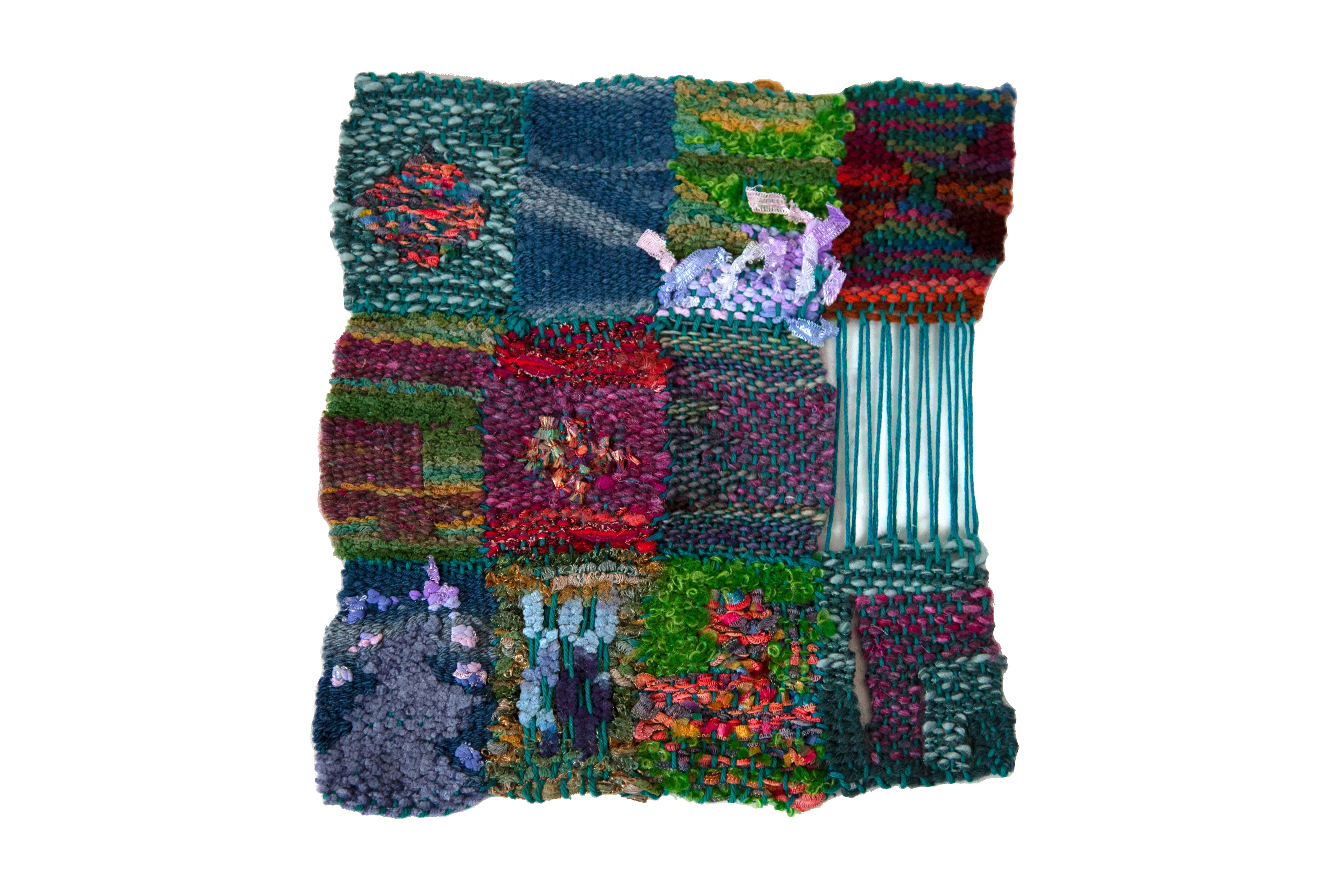 nora rickey, "Selections from Daily Quarantine Weavings," 2020 (@noradolora)