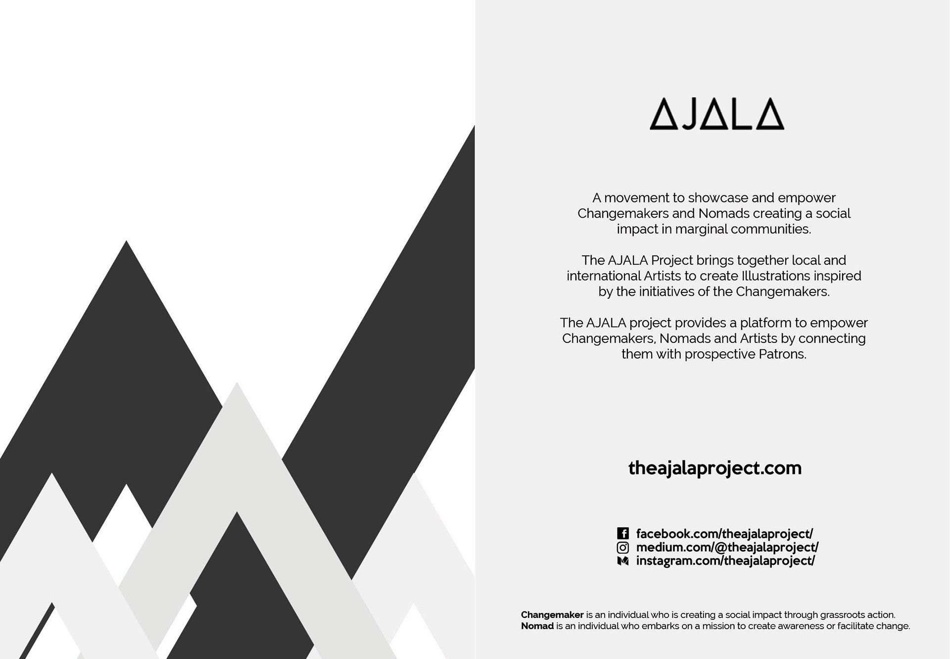 Art for Change - Event Card (Back)