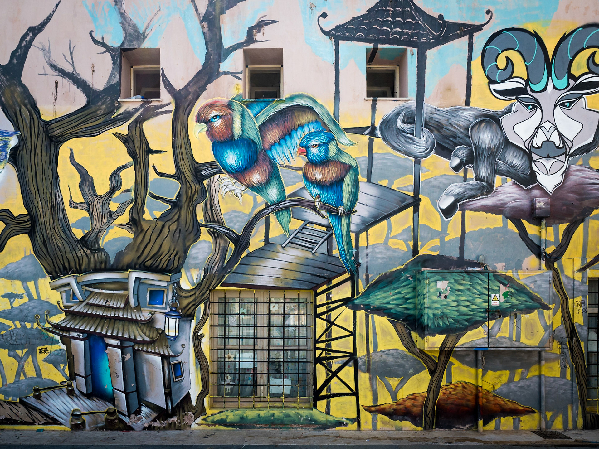 Wandbild in Rethymno