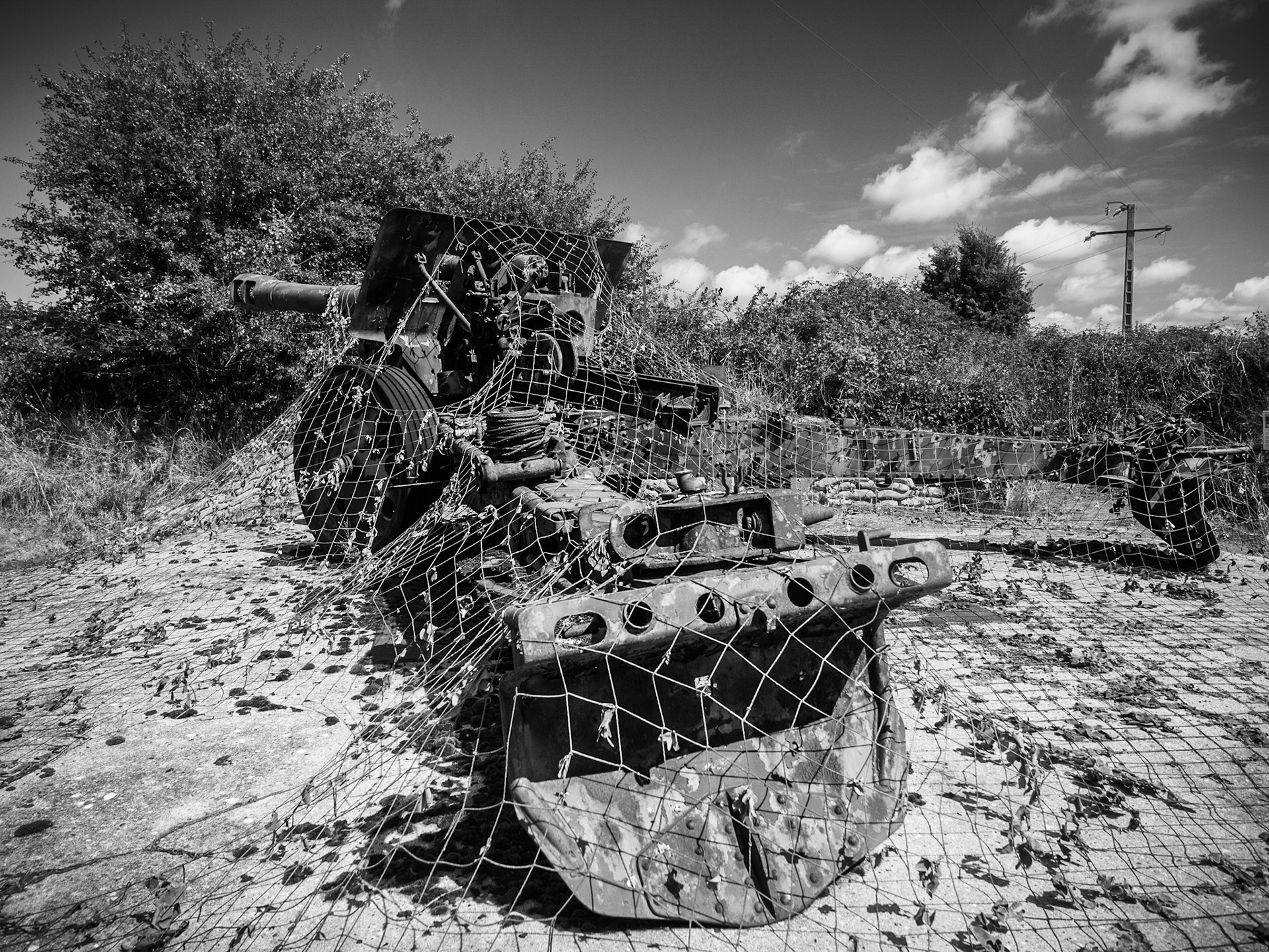 Geschütz aus dem 2. Weltkrieg in Grandcamp-Maisy