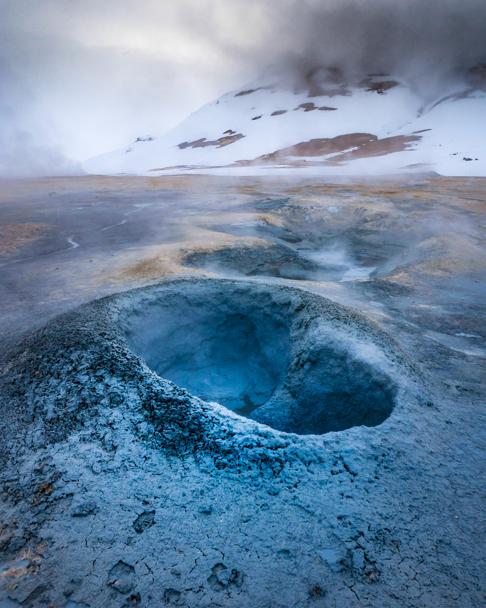 Mondlandschaft in Hverir, Island