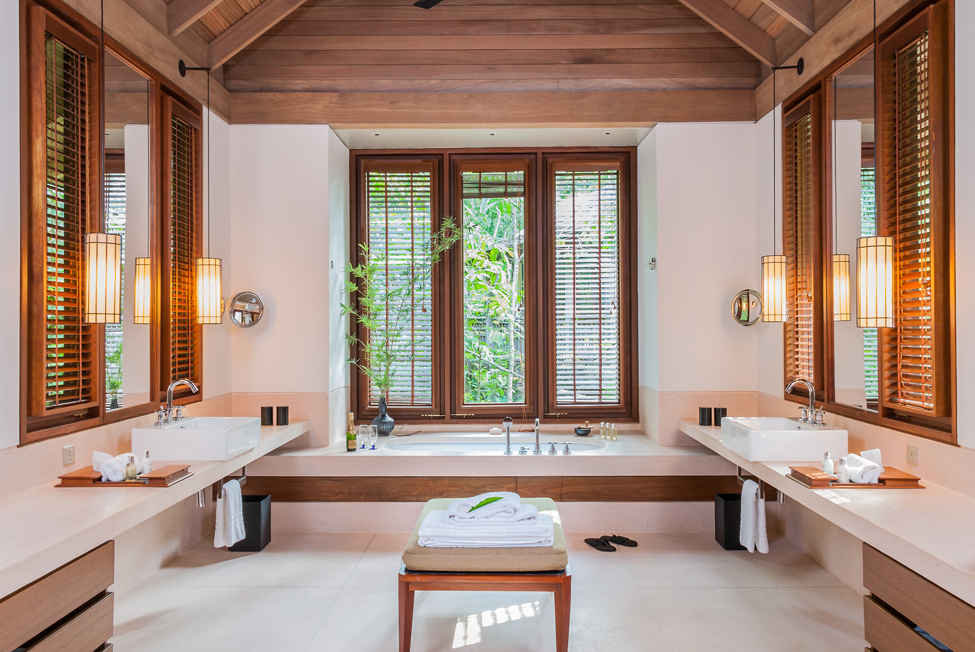 Photo of The Datai jungle chalet bathroom, Langkawi by Gerald Lopez