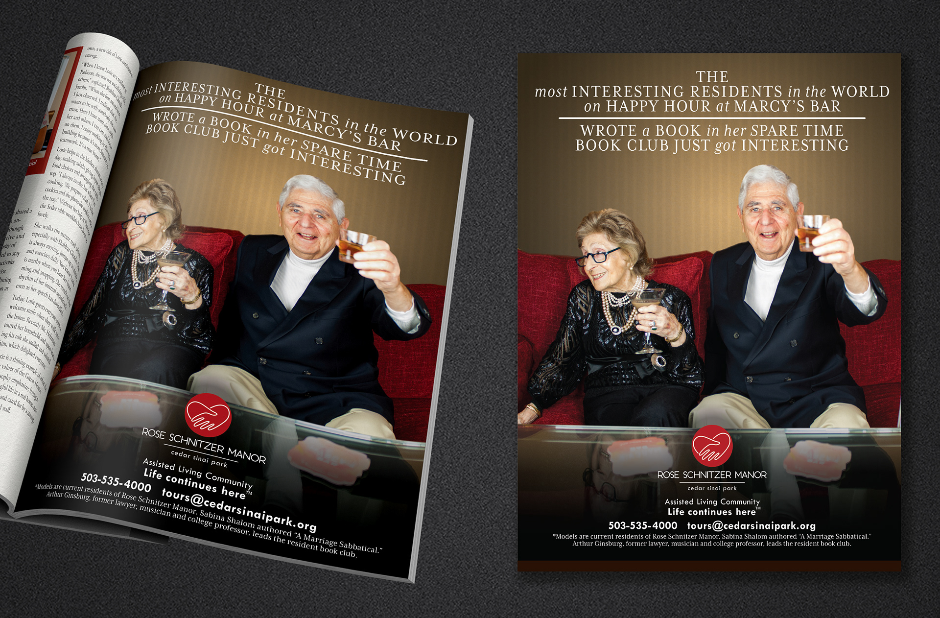 "World's Most Interesting Resident" Advertisement - Photography and Layout