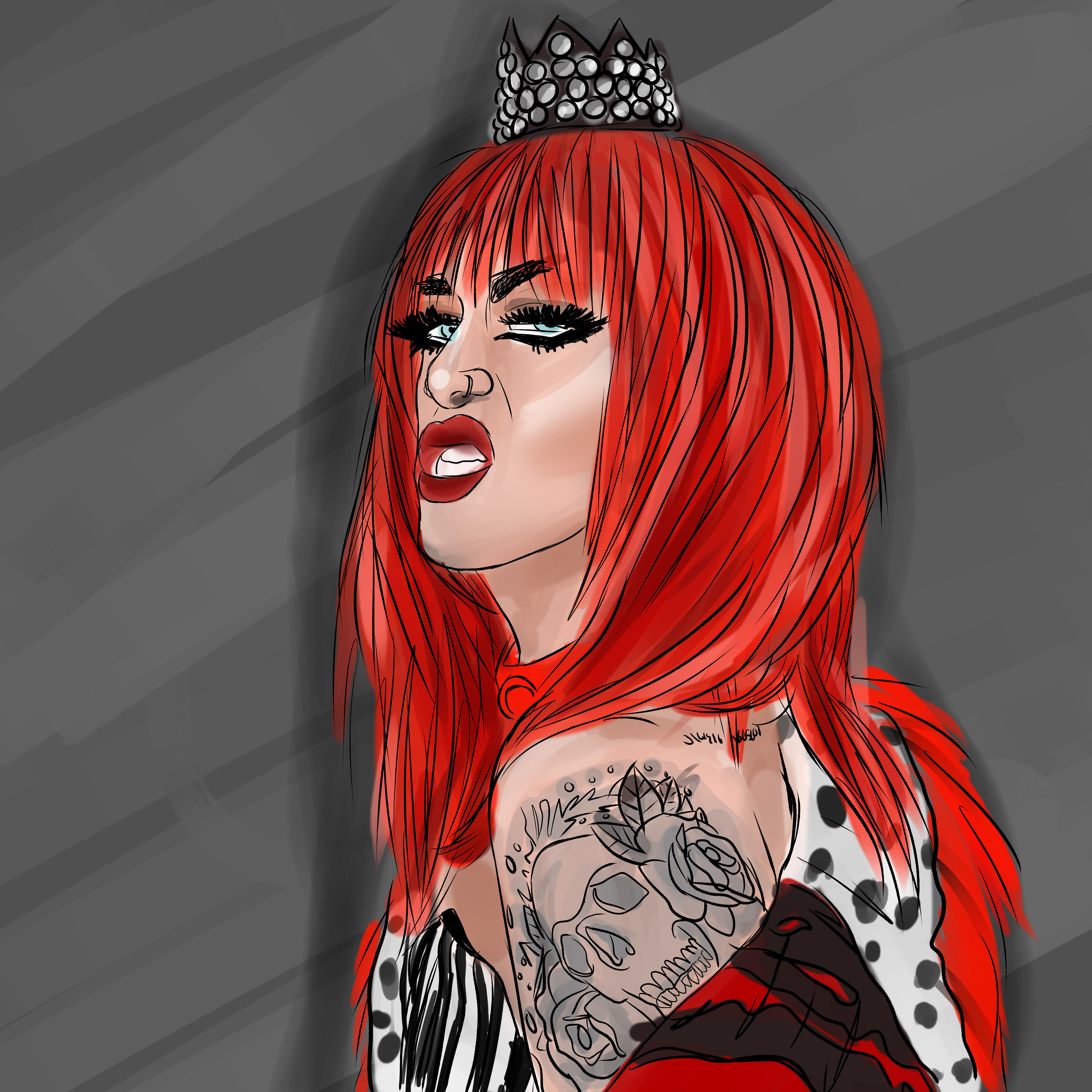 A more sketchy illustration that i did trying to get the hang of shading a little more