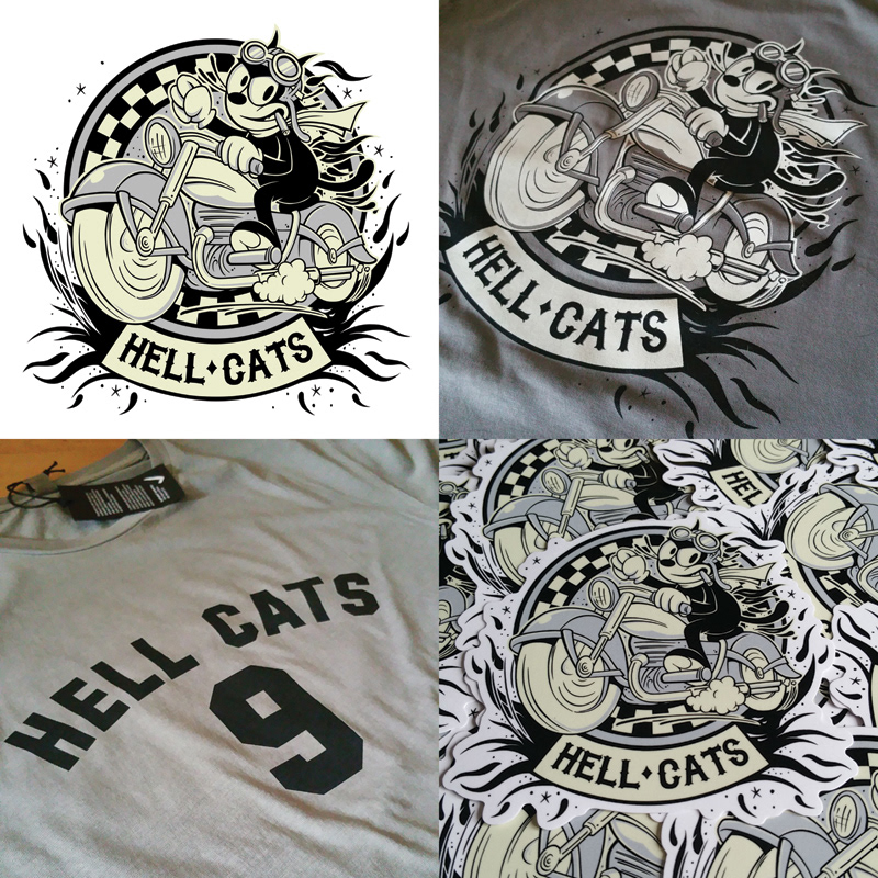 Custom garment print illustration