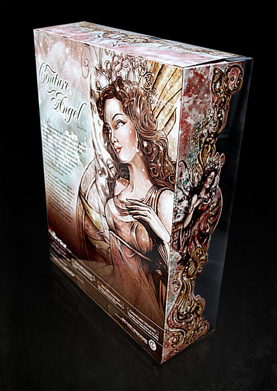 Couture Angel Barbie® (2011) - Box design - back and side. Client: Mattel
