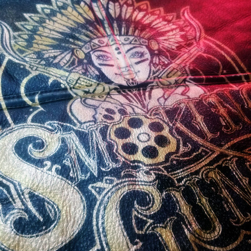 Smoking Gun branding - hand painted promotional media