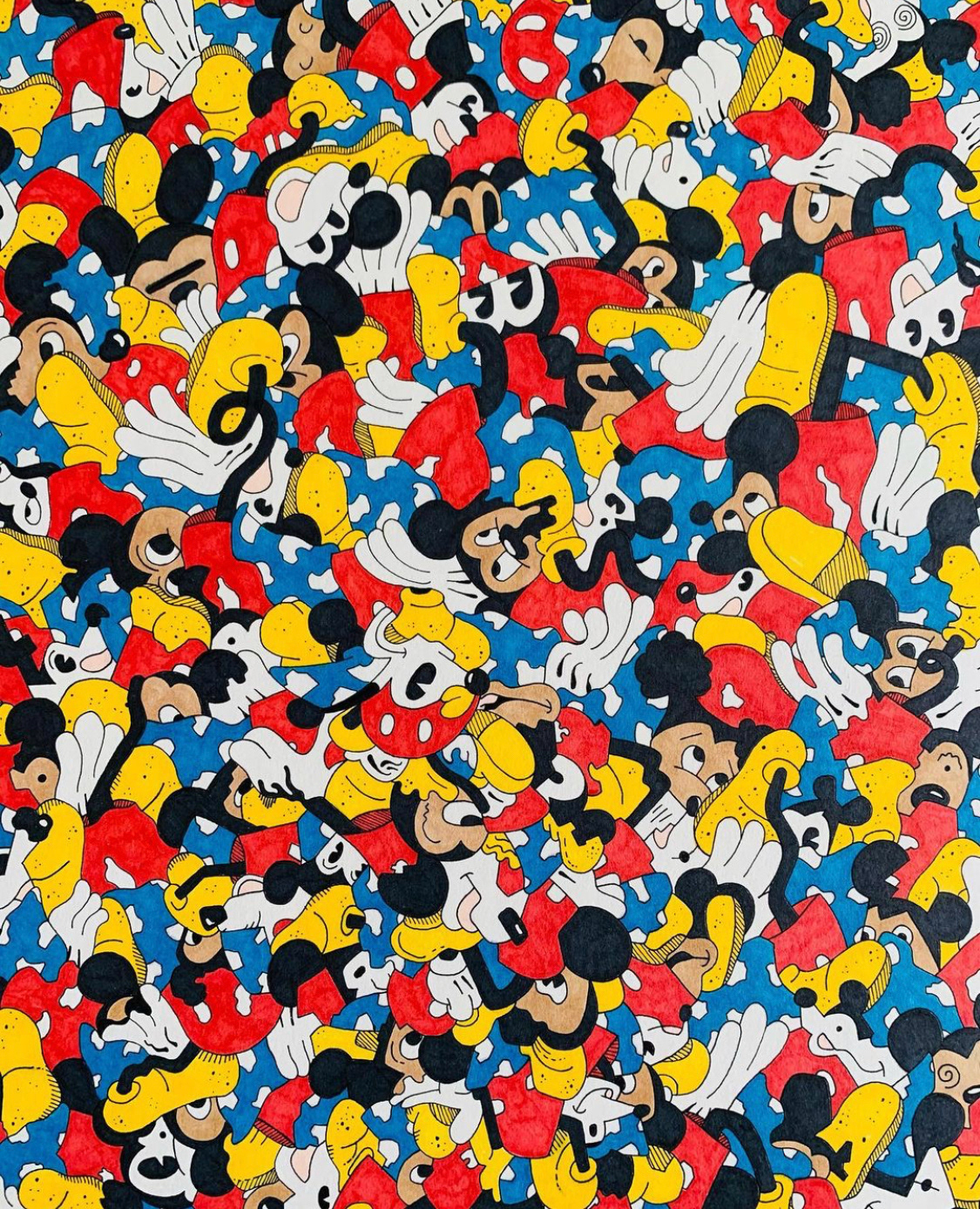 "Birth of a Mouse", 11 x 14 inches, Marker and Ink