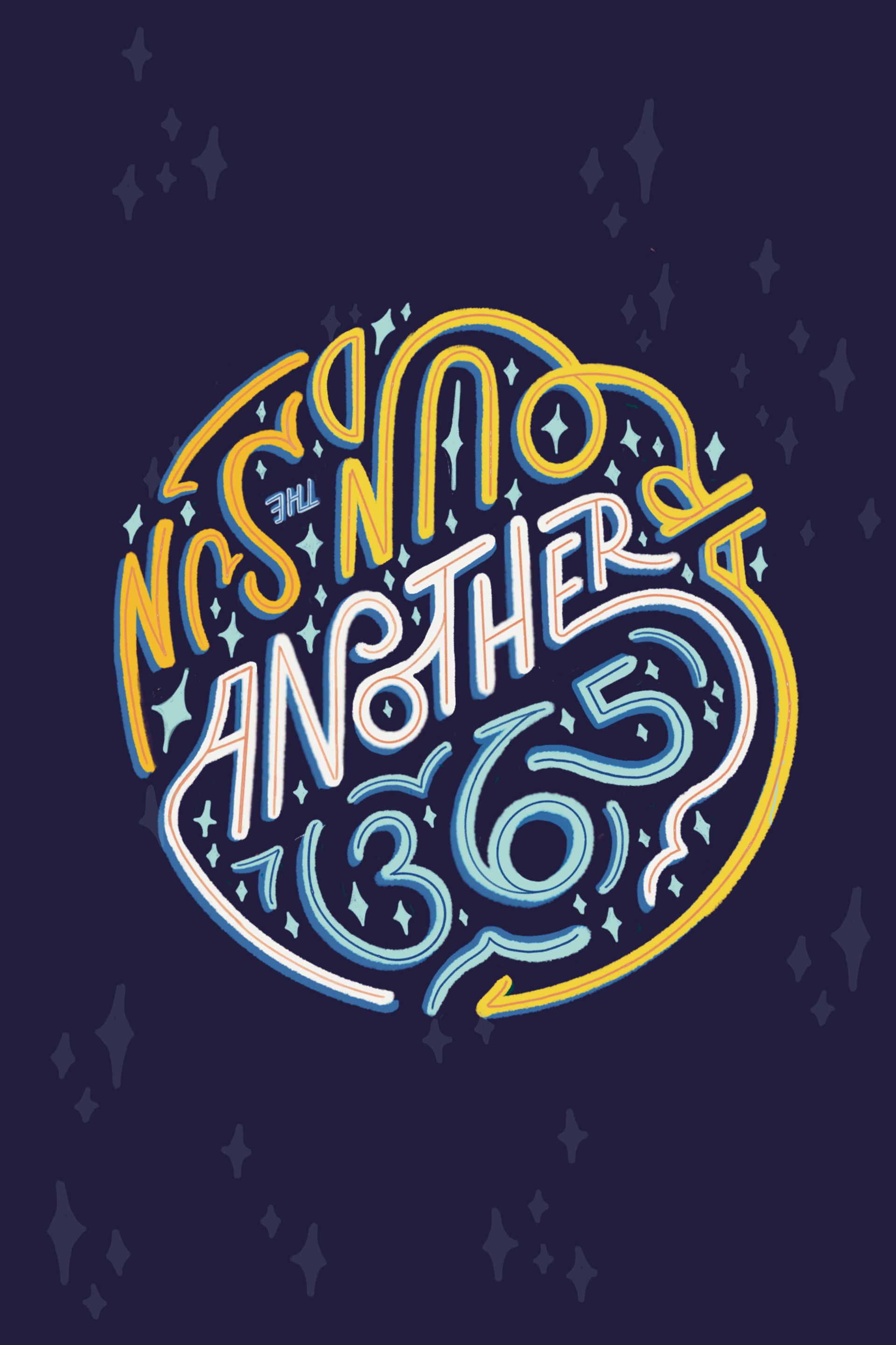 illustration that says "another 365 around the sun"