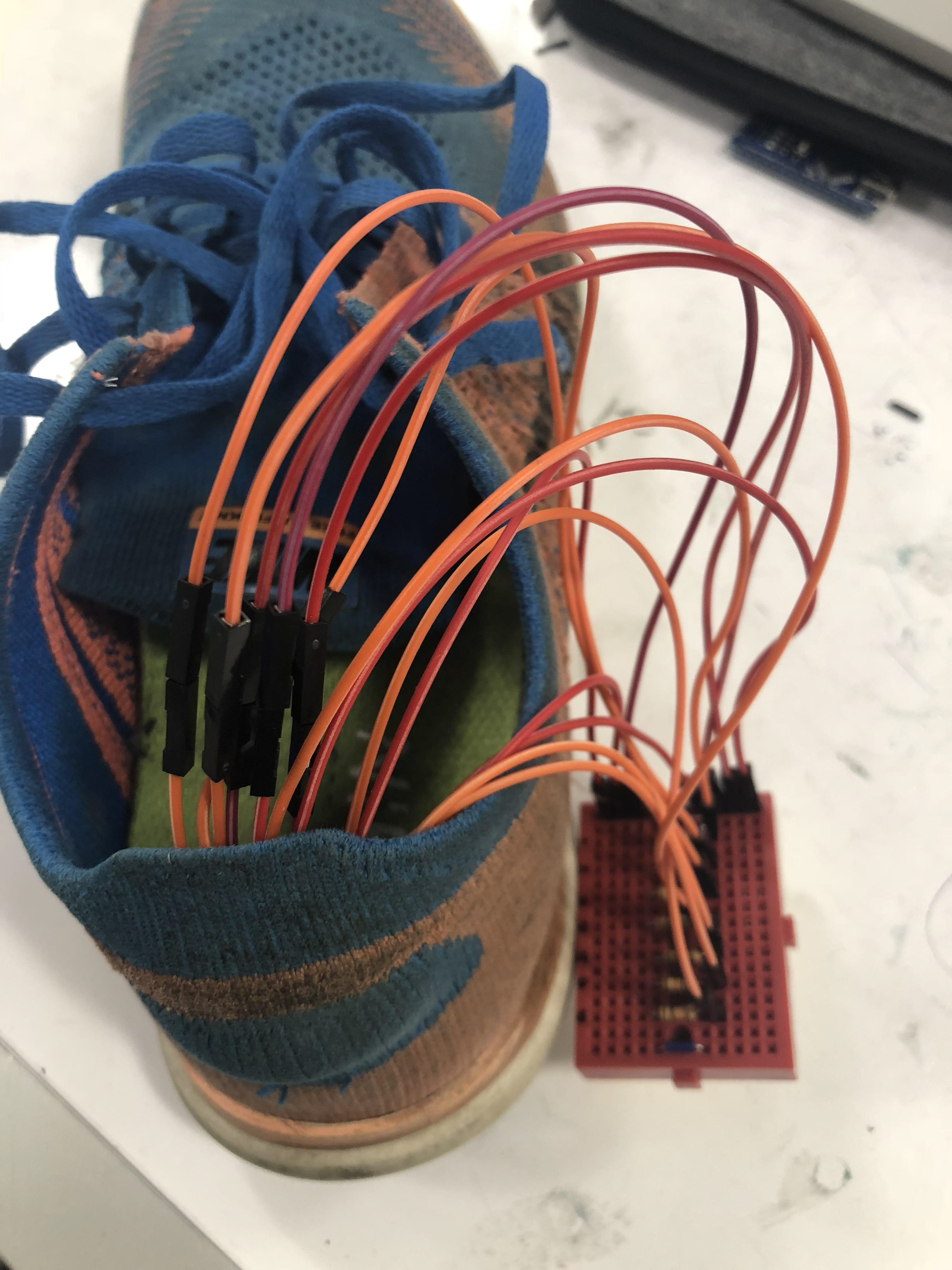 Wiring them up to resisters, power and ground.