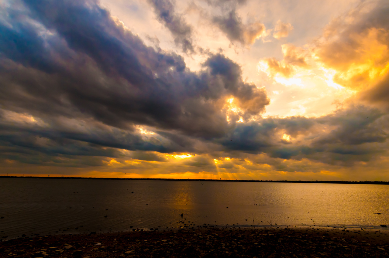 Storm Clouds at sunset