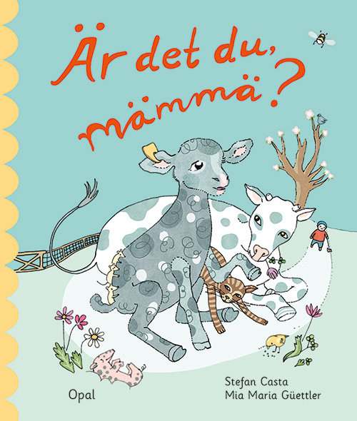 Den första boken om Lilla lammet, Är det du mämmä? är skriven av Stefan Casta och illustrerad och formgiven av mig. Den utkom på Opal 2014.