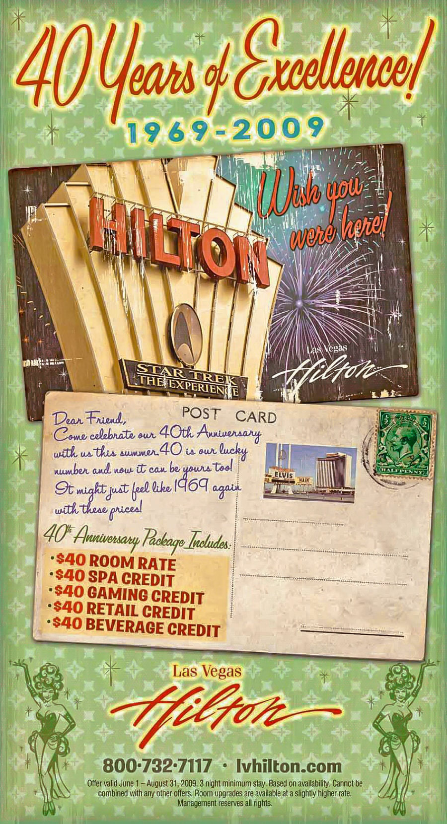 40 Years of Excellence retro ad