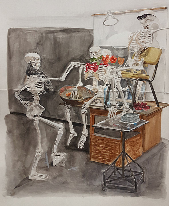 Final Assignment | Charcoal, Ink Wash