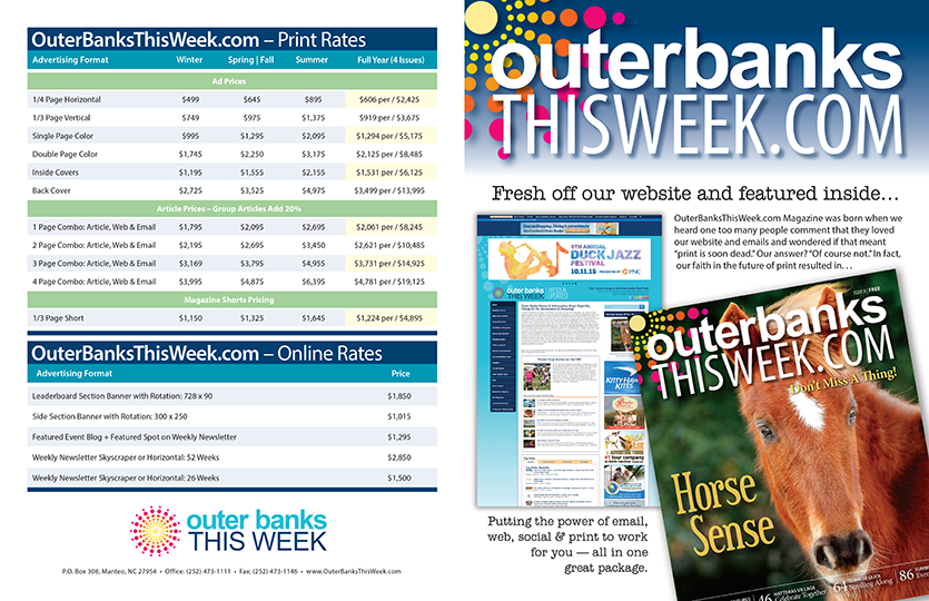 OuterBanksThisWeek.com media kit exterior