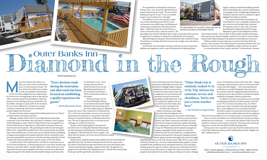 Diamond in the Rough magazine article layout