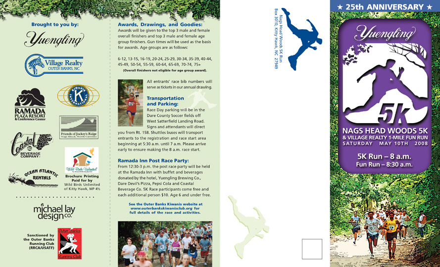 Nags Head Woods 5K brochure exterior