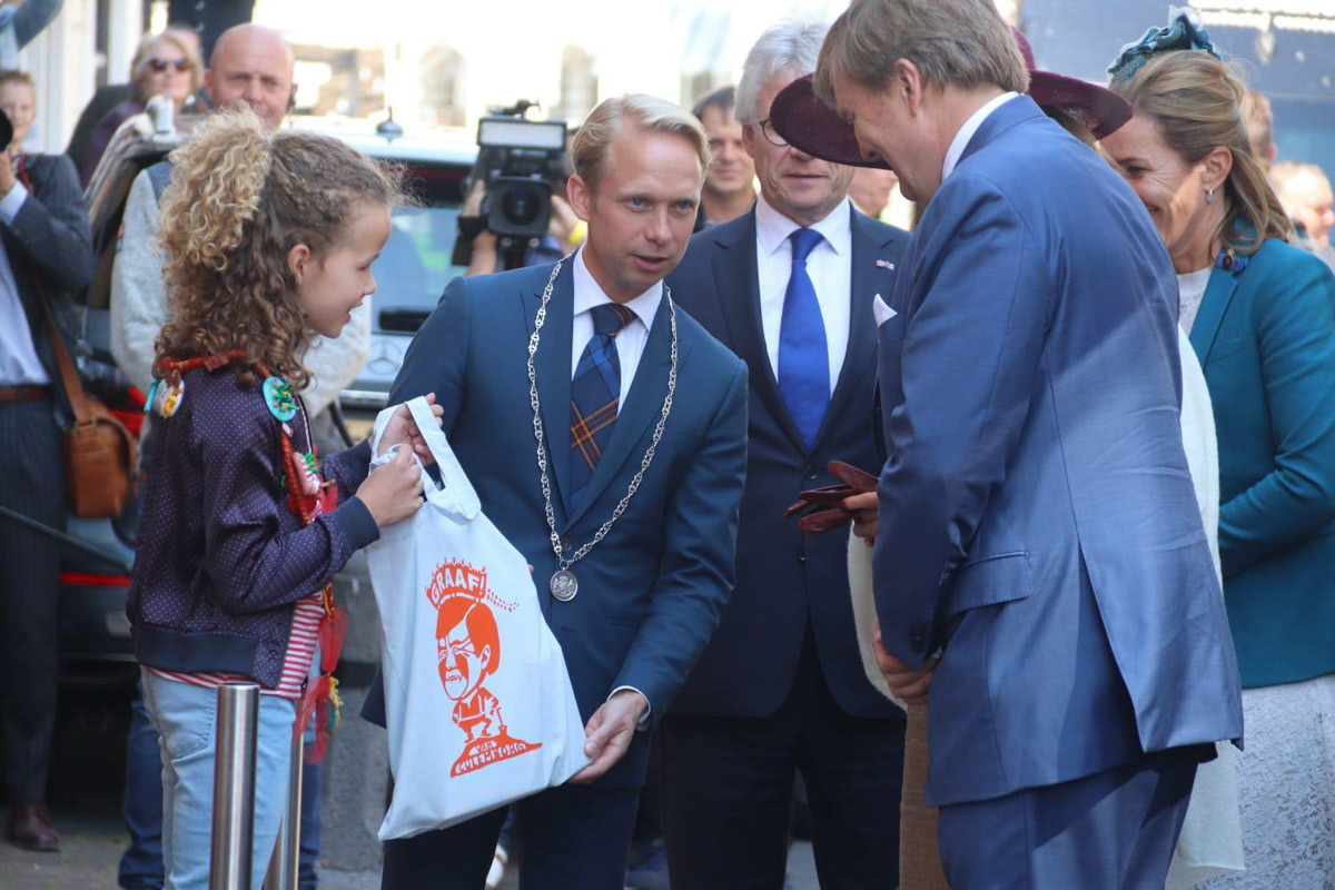 Een echte Blauwe Lap met de graaf van Culemborg/Koning Willem-Alexander