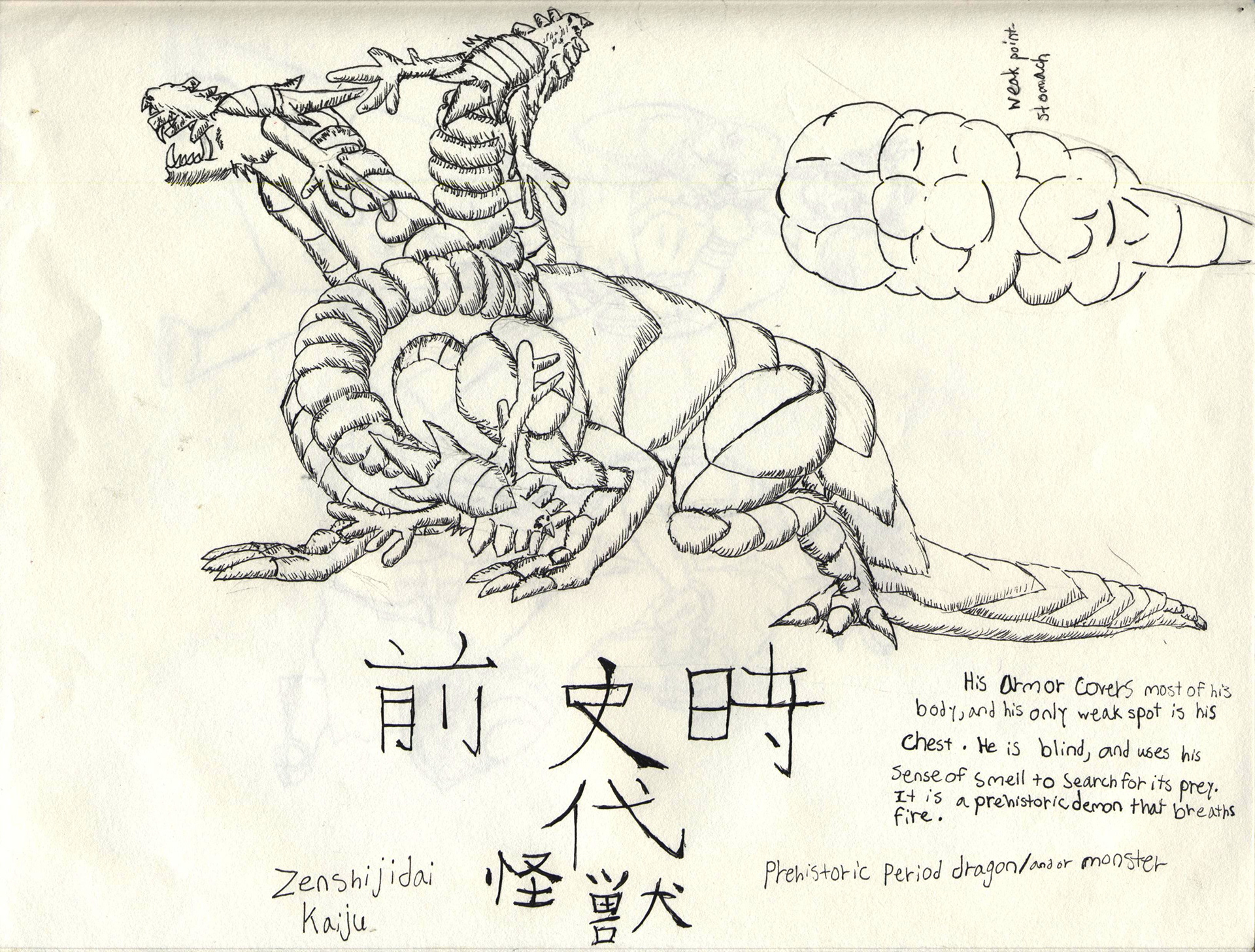 Zenshijidai Kaiju Demon Monster