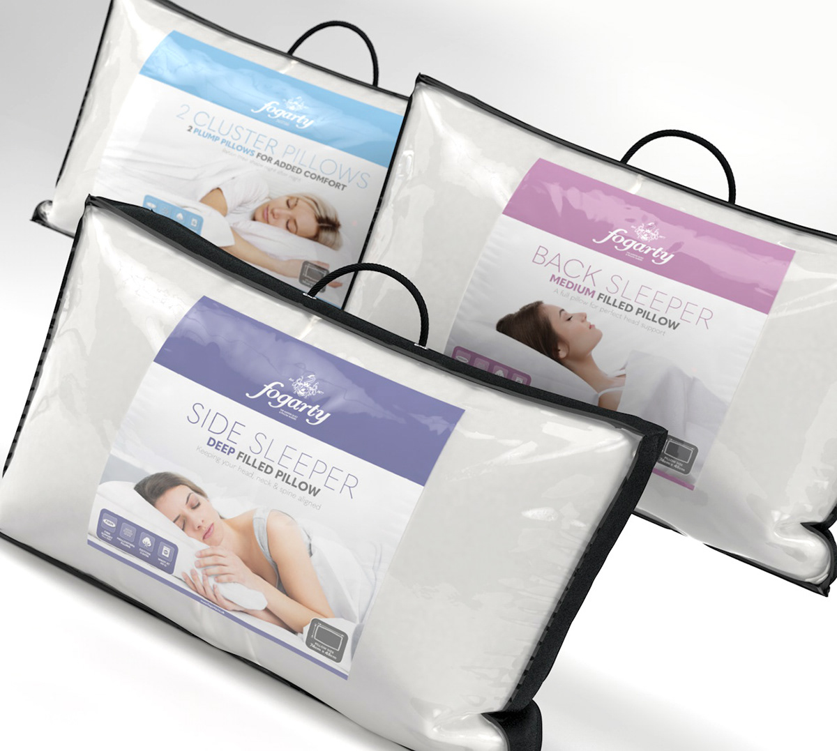 Glyn Staves Design, Illustration 3D - Pillow Packaging Design