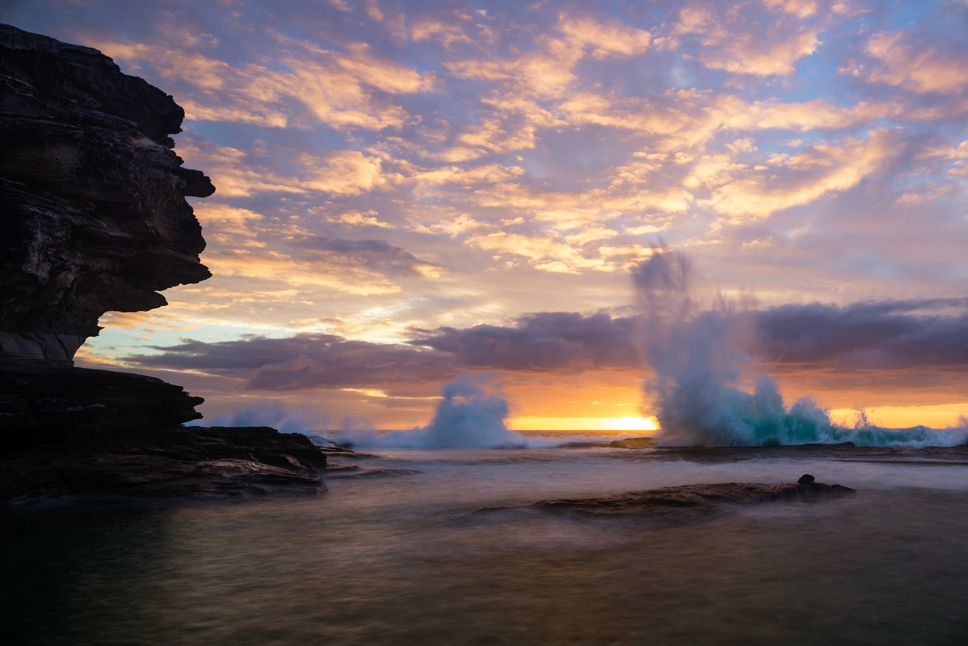 High Tide at North Curl Curl Rock Pool
