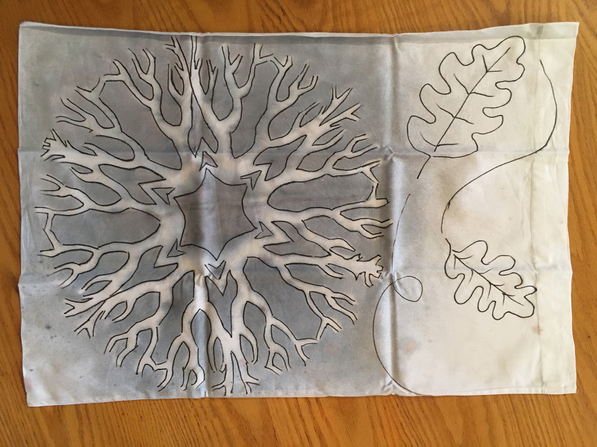 White Oak Mandala Pillowcase