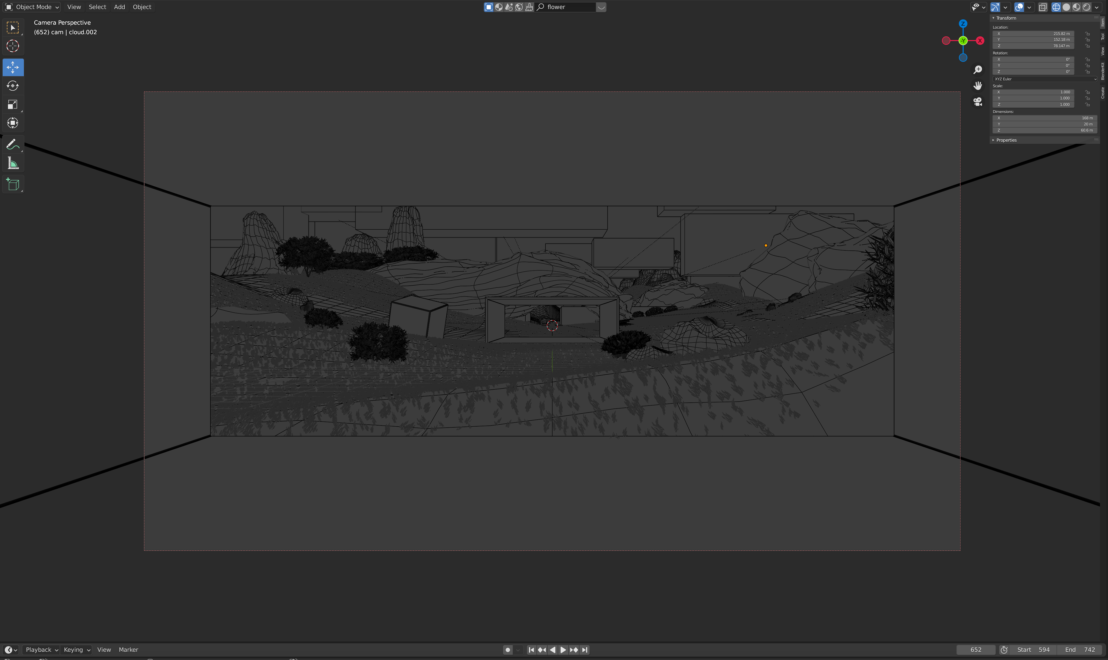 Wireframe von Grasslands