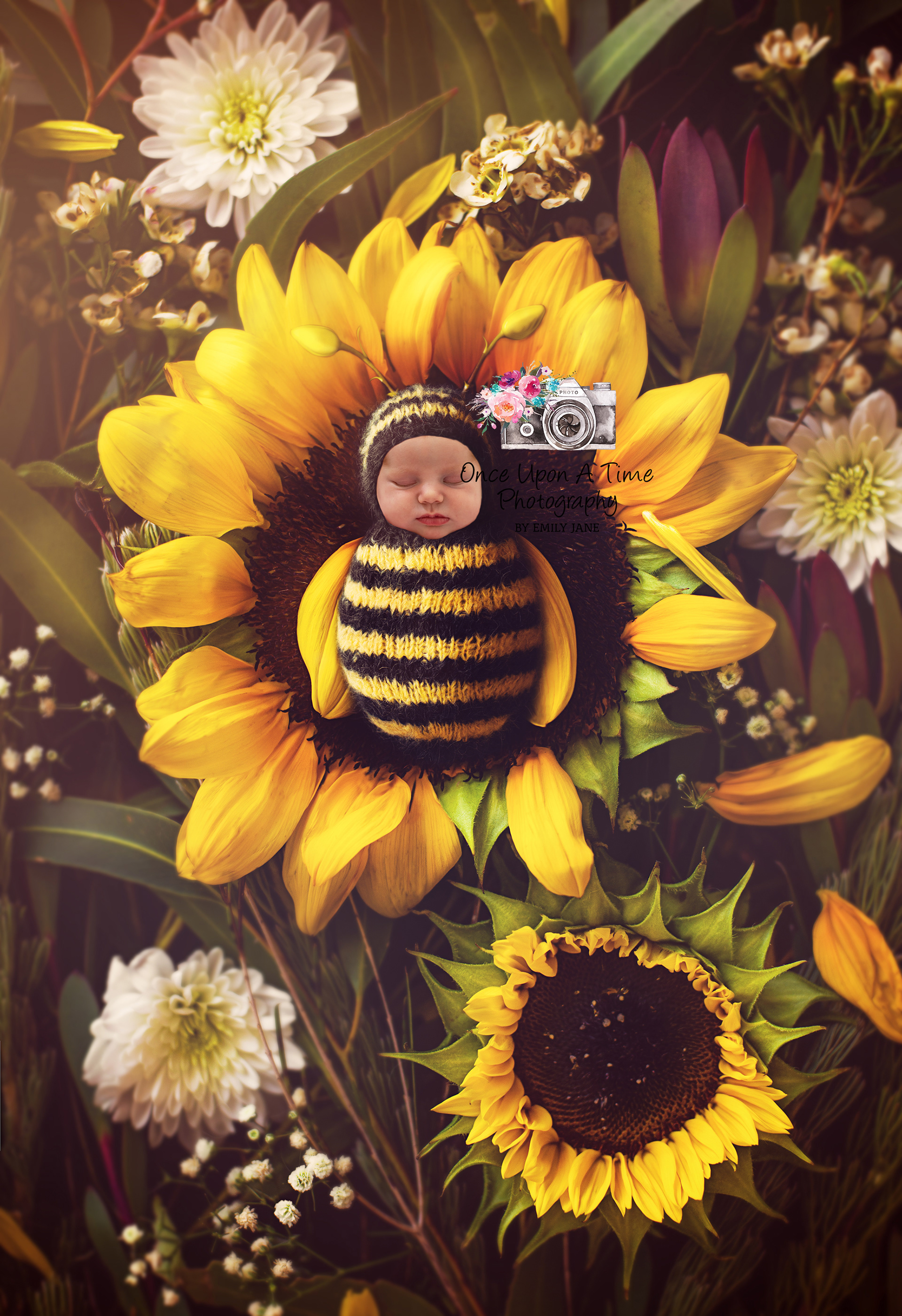Bumble bee Newborn Photography