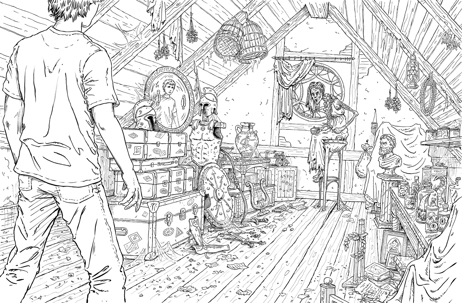 Download Keith Robinson Illustration The Percy Jackson Colouring Book