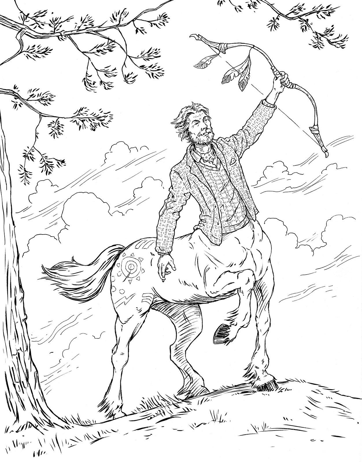 Keith Robinson Illustration The Percy Jackson Colouring Book