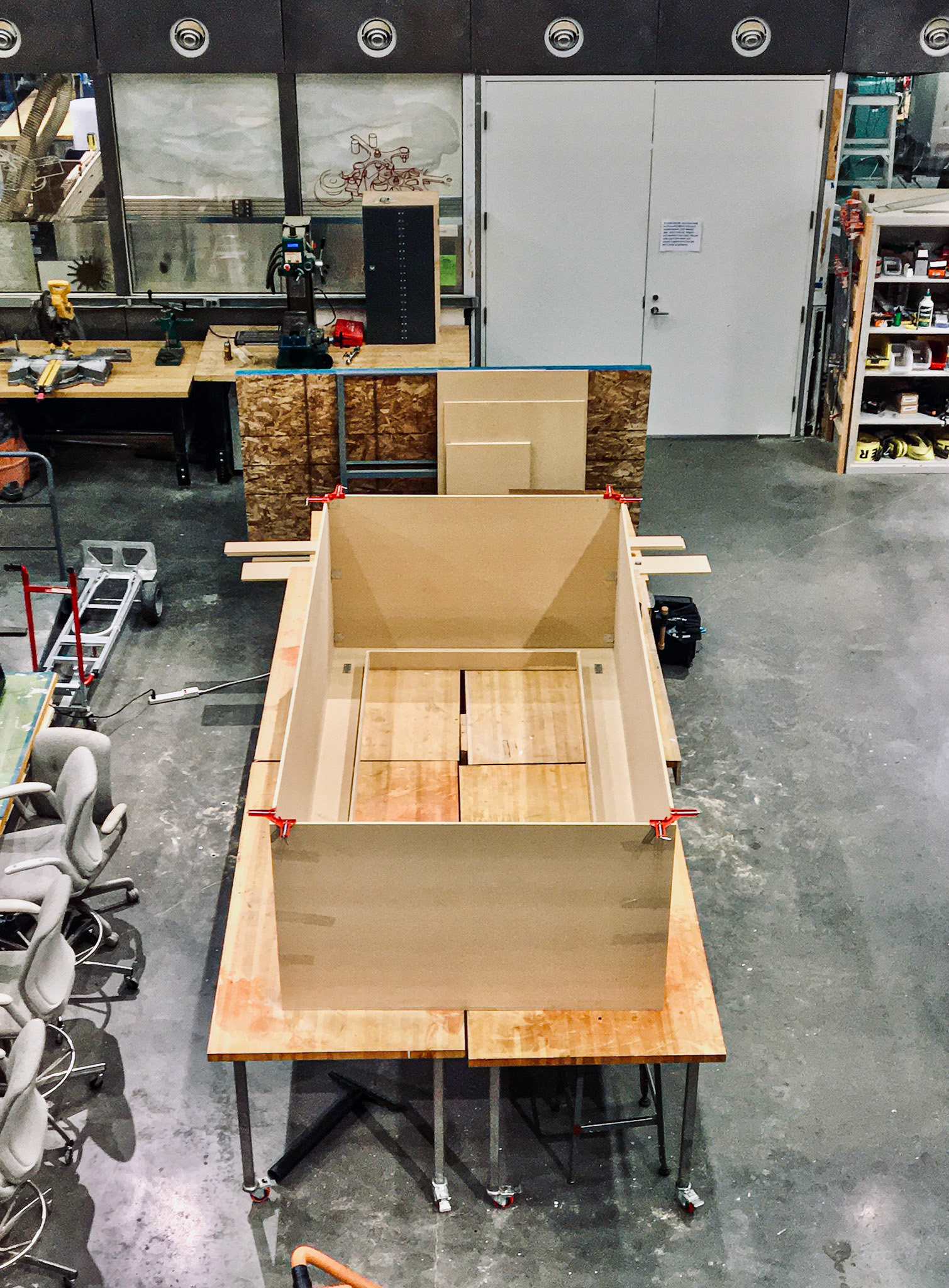 building step of the outer shell