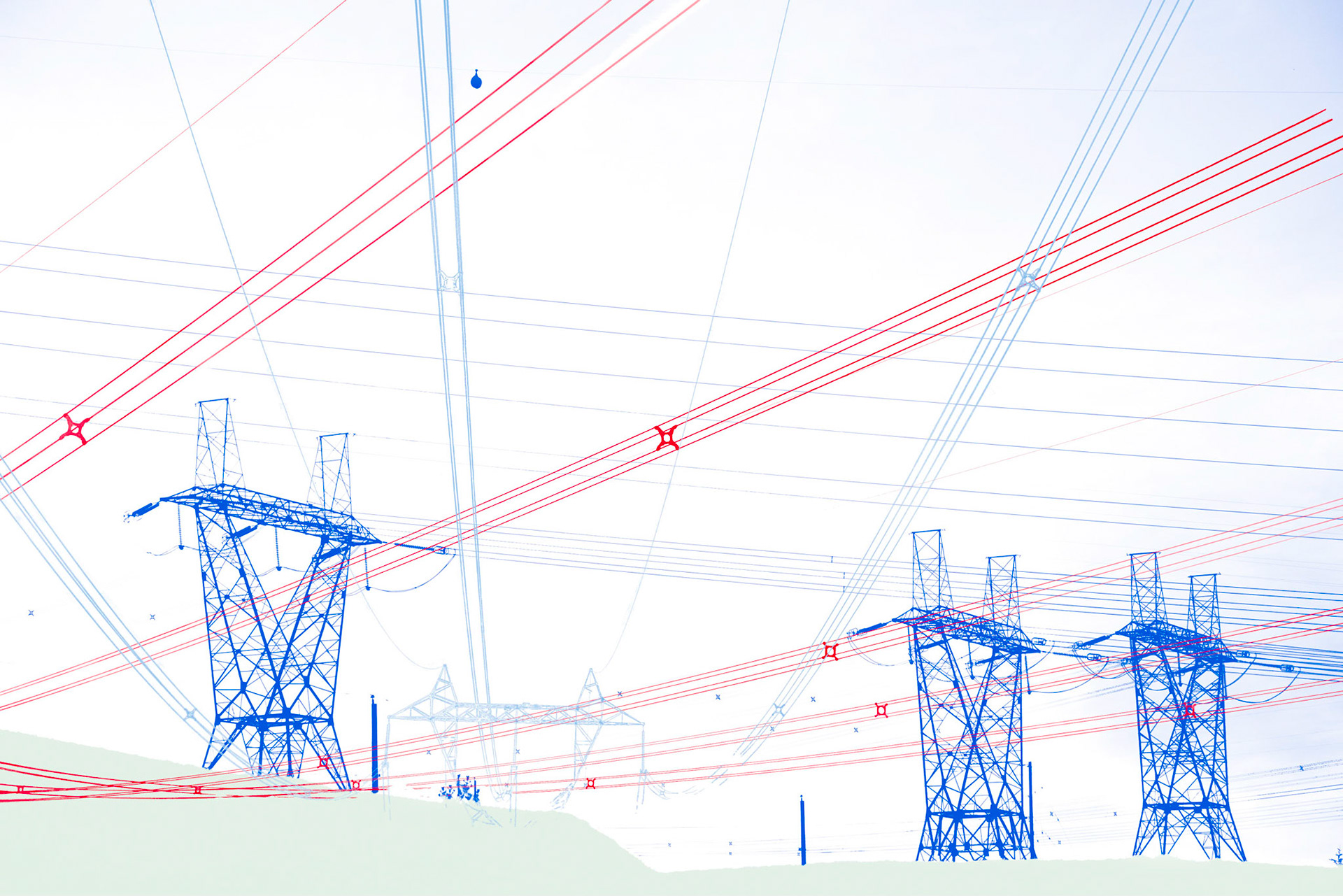 Untitled (Map Towers and Lines), Digital Print, 2019