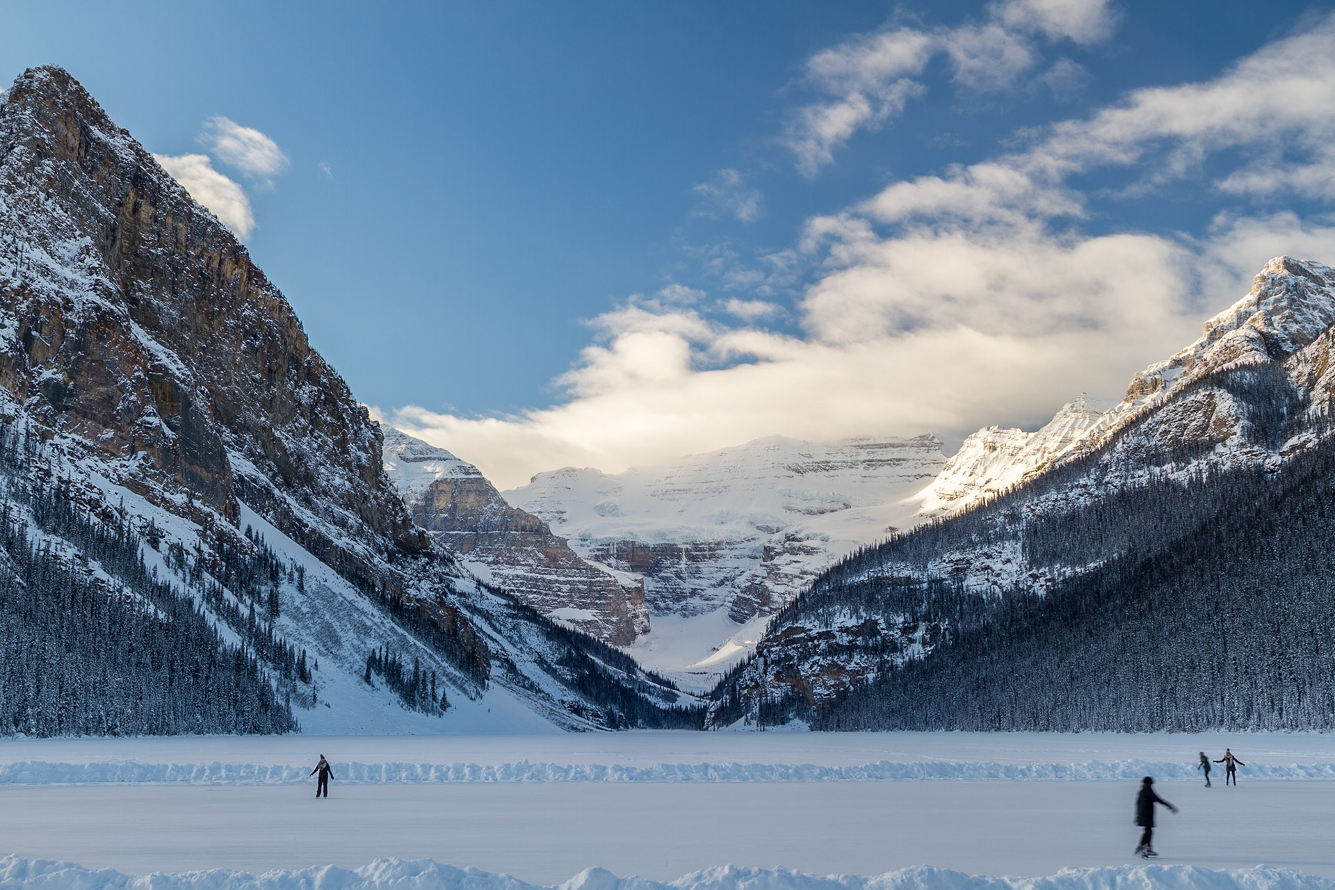 Ice Skating on Lake Louise