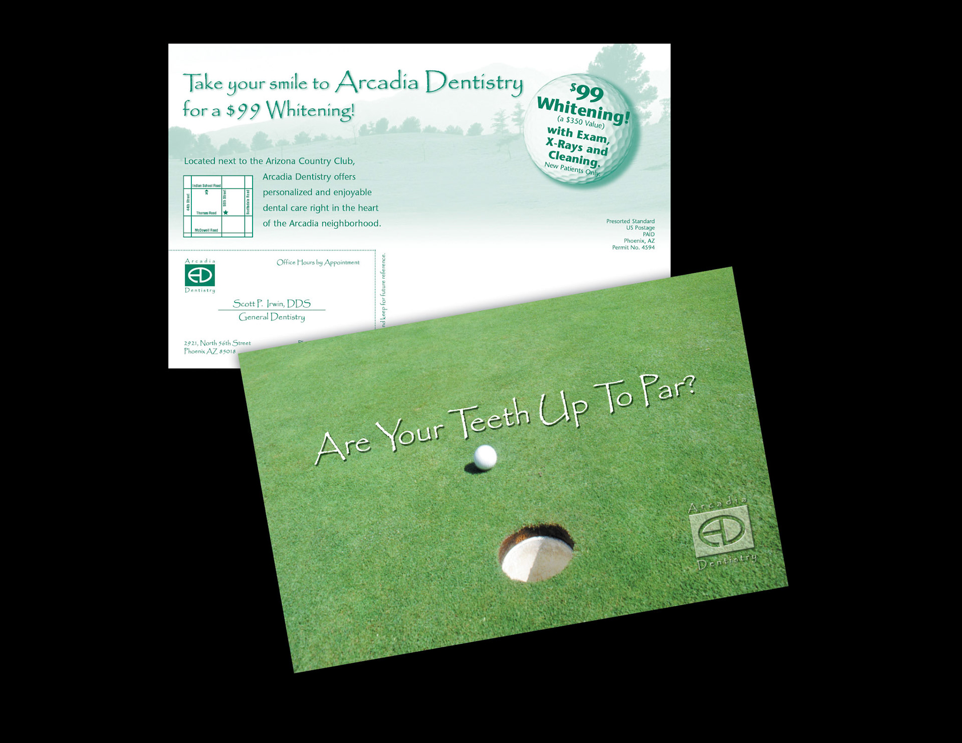 Postcard with Perfed Business Card